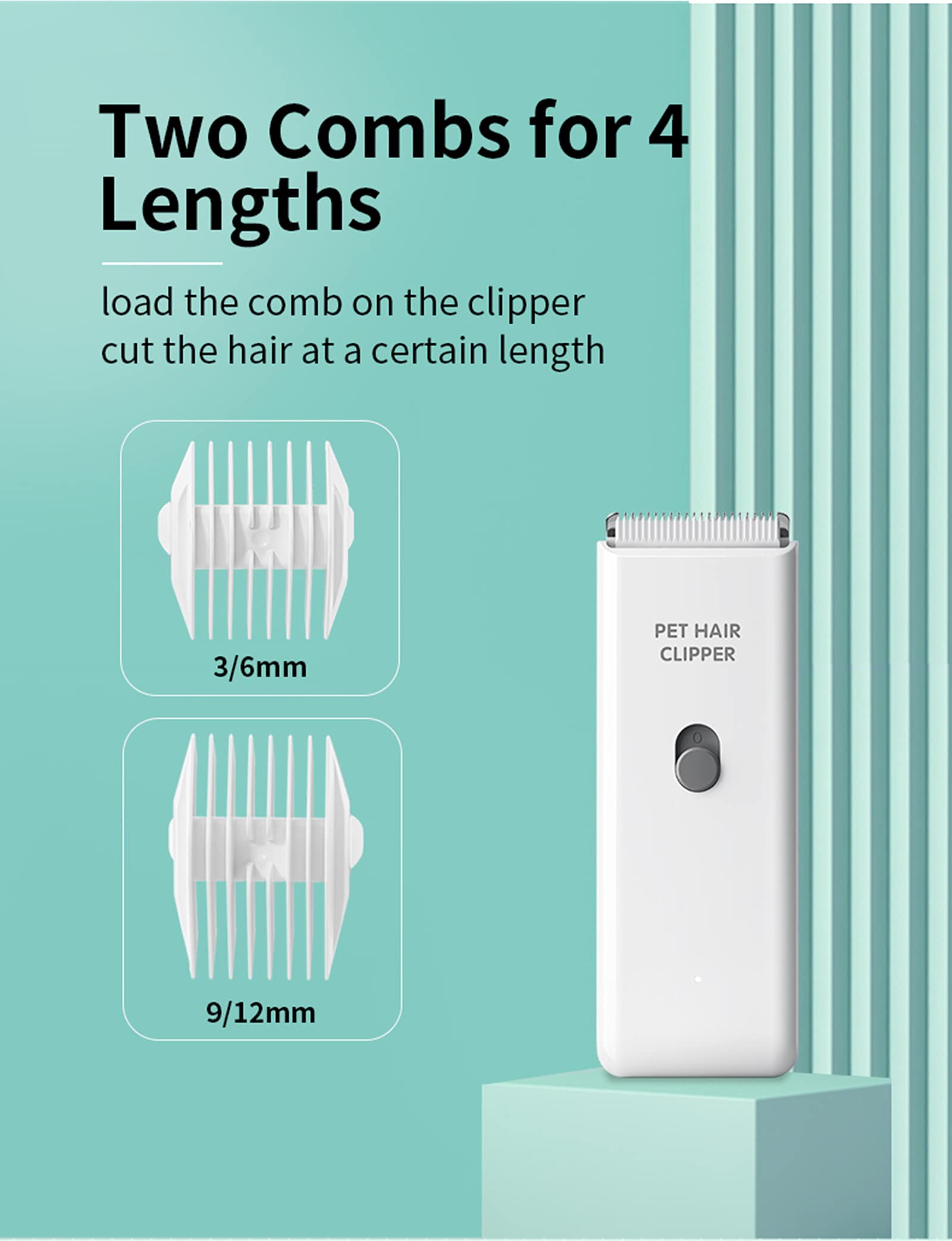 Grimgrow low-noise motor ideal for calm at-home grooming sessions.