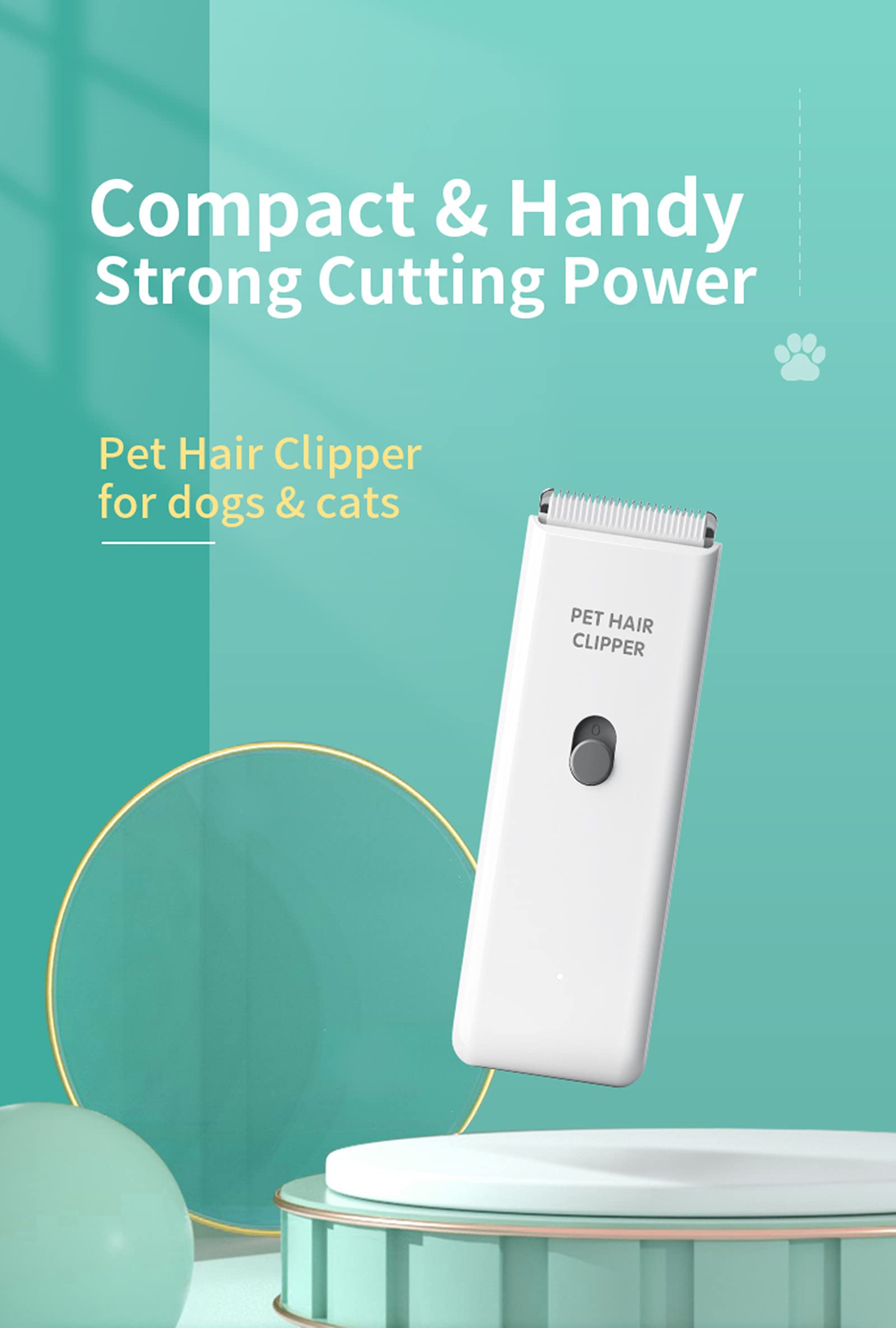 Grimgrow USB-rechargeable clipper for cordless grooming anytime.
