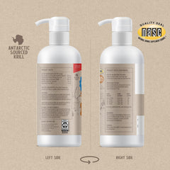 Pour shot of GRIZZLY Joint Aid Liquid showing controlled dispensing.