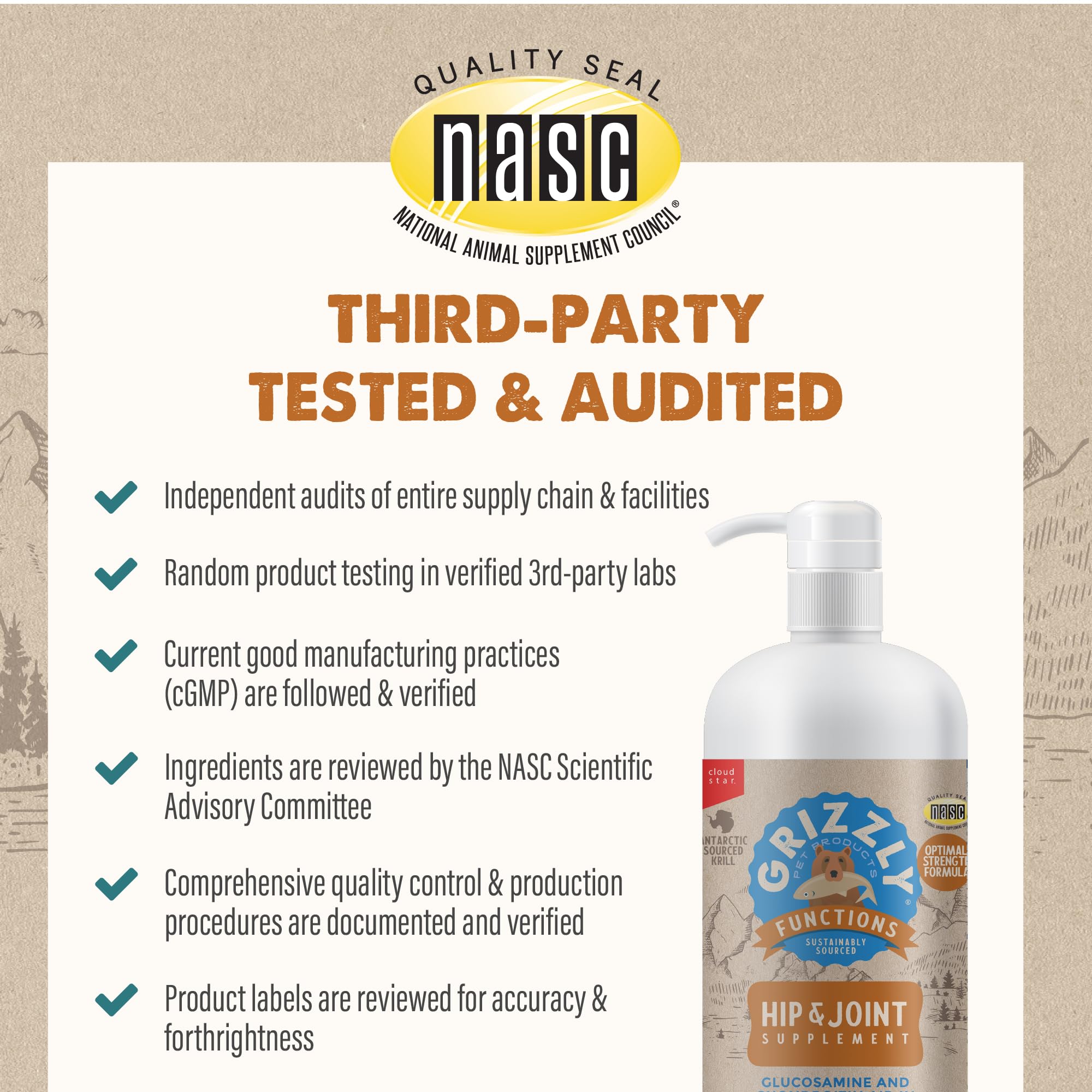 GRIZZLY Joint Aid Liquid with built-in measured pumps for dosing.