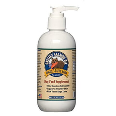 GRIZZLY PET Salmon Oil for Dogs bottle pour supports healthy coat and skin
