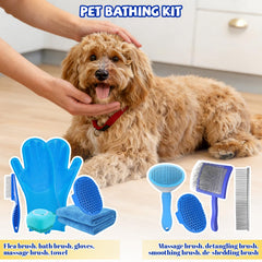 Grnheat bath brush blue with soft tips for gentle cleansing and lather