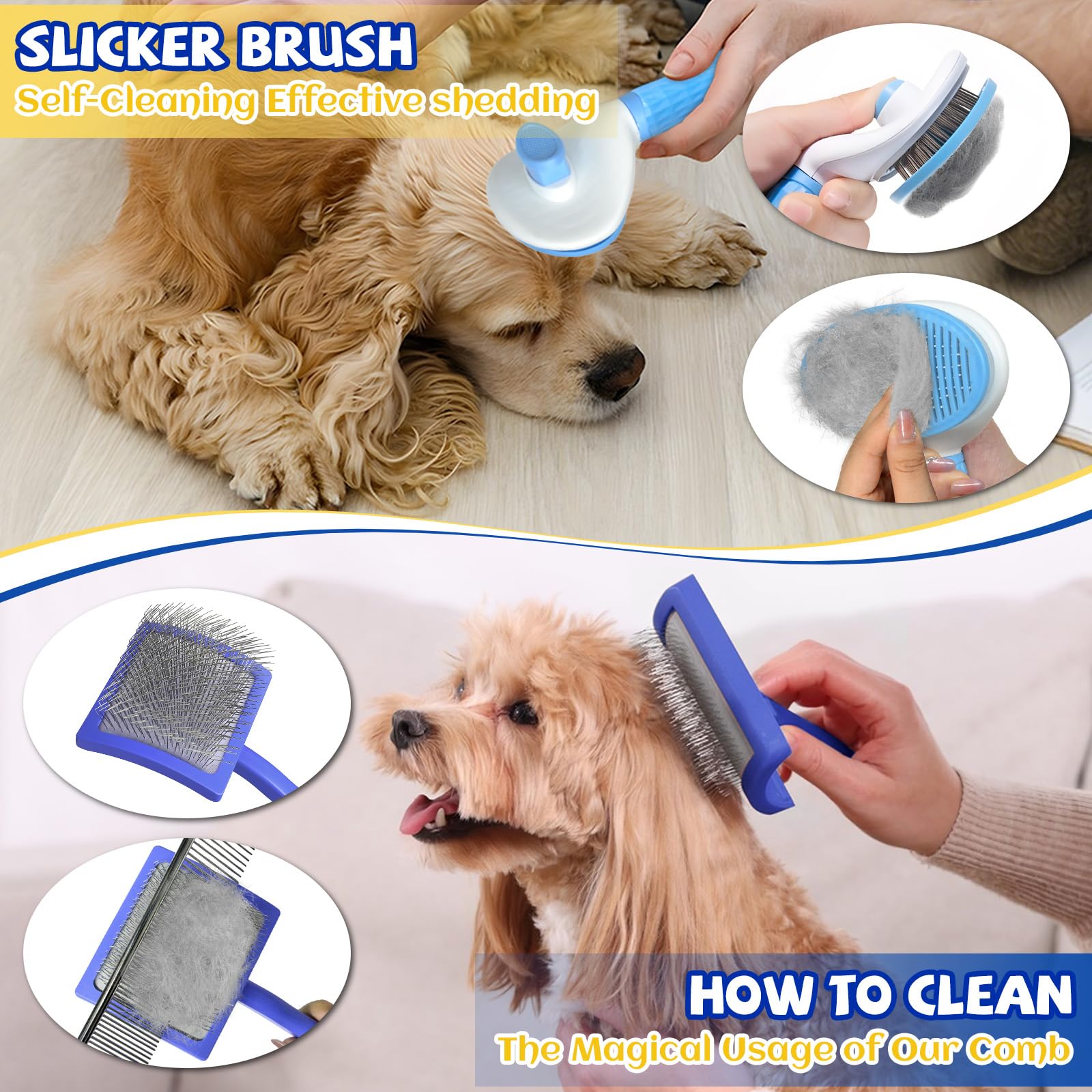 Grnheat flea comb blue highlights precise debris removal during grooming