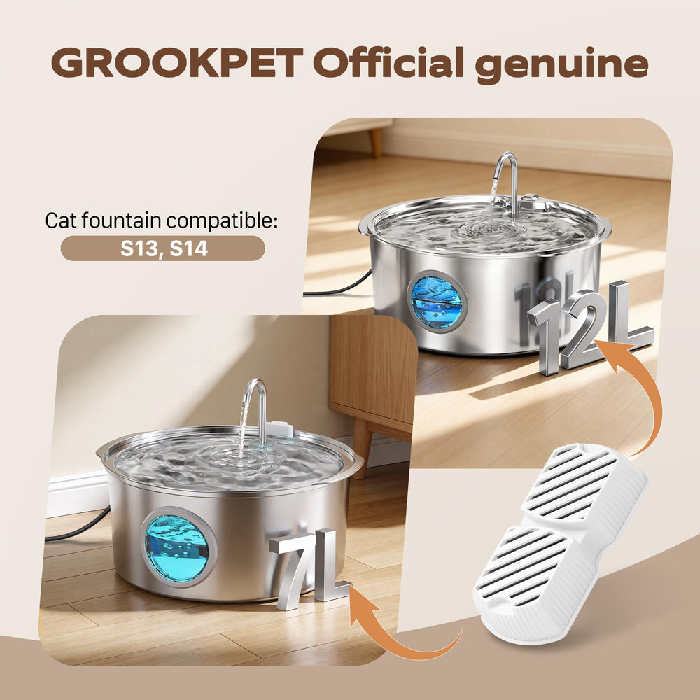 Crystal-clear water appearance when using GROOKPET filtration.