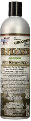 Groomer's Edge Ultimate pet shampoo bottle for deep cleaning and conditioning.
