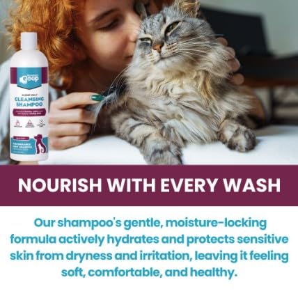 Groomer's GOOP glossy coat cleansing moisture boost supports skin hydration.