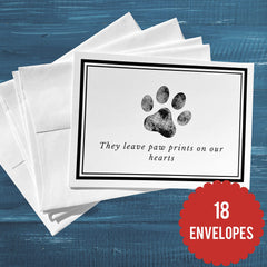Groomers Margins dog-loss sympathy cards tailored for canine bereavement support in clinics