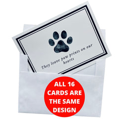 Groomers Margins pet condolence cards set with envelopes for professional, compassionate client communications