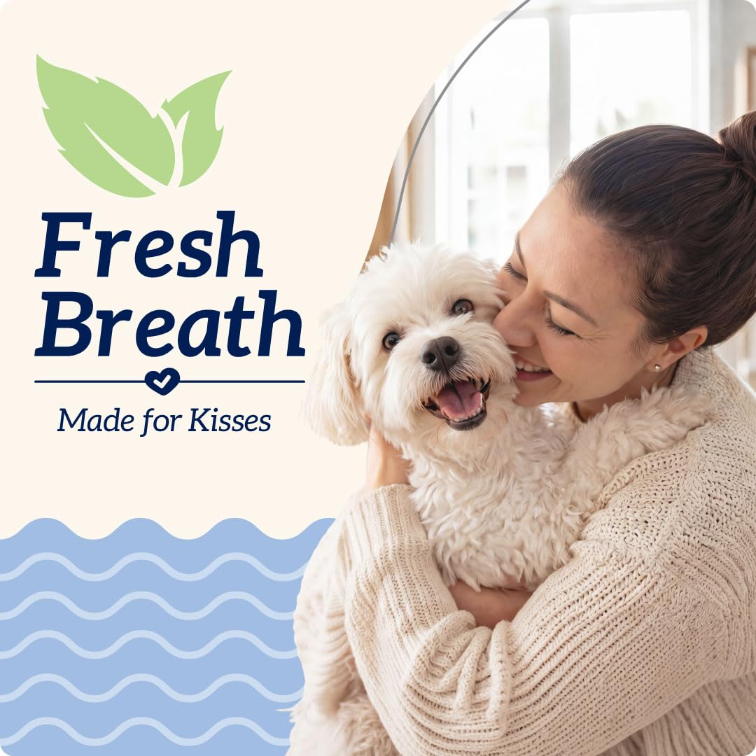 Groovies daily breath treat supports ongoing tartar control after meals.