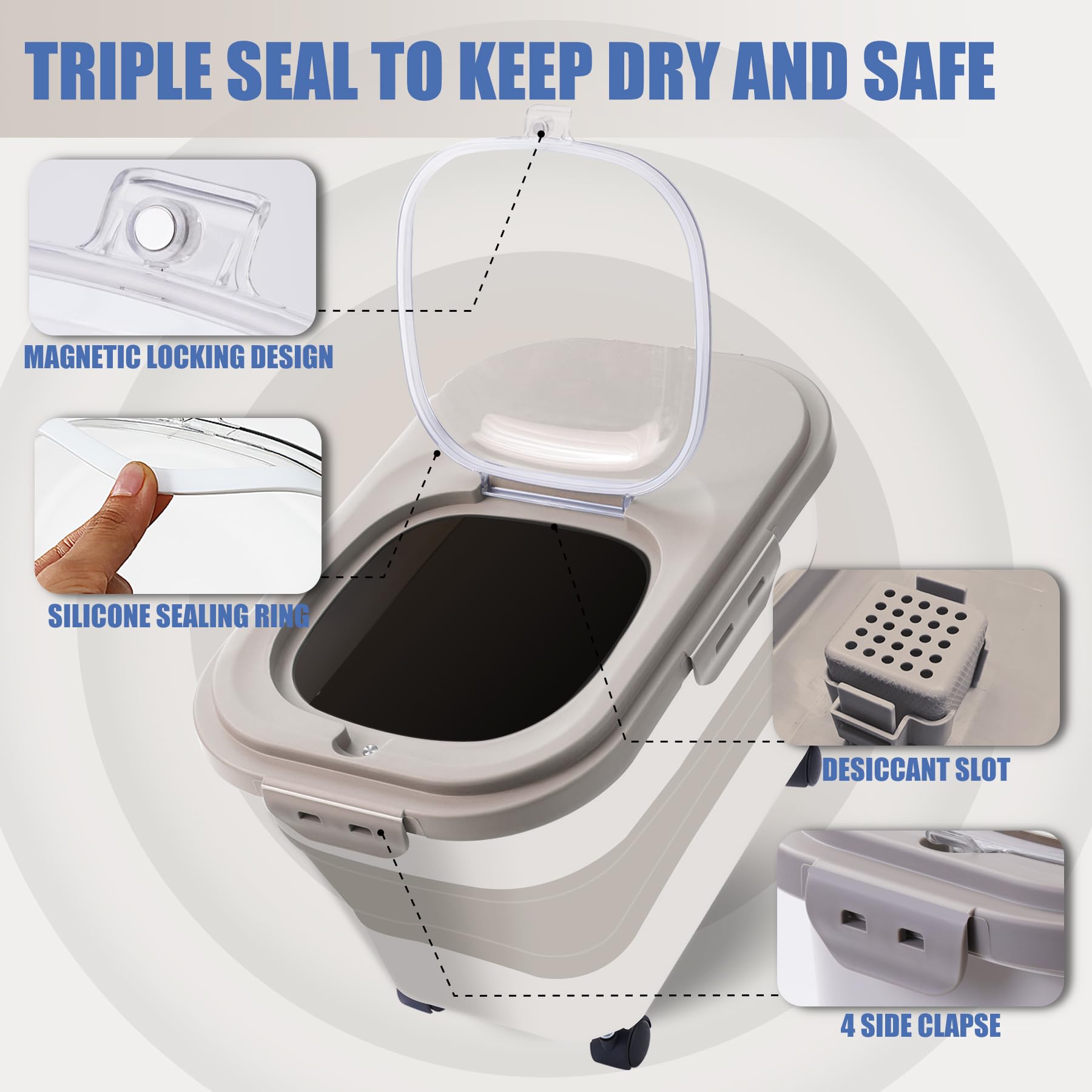 Gropecan airtight seal demonstrates moisture protection for fresh contents