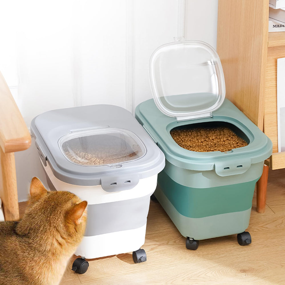 Gropecan versatile storage for flour, rice, and other dry goods in one bin