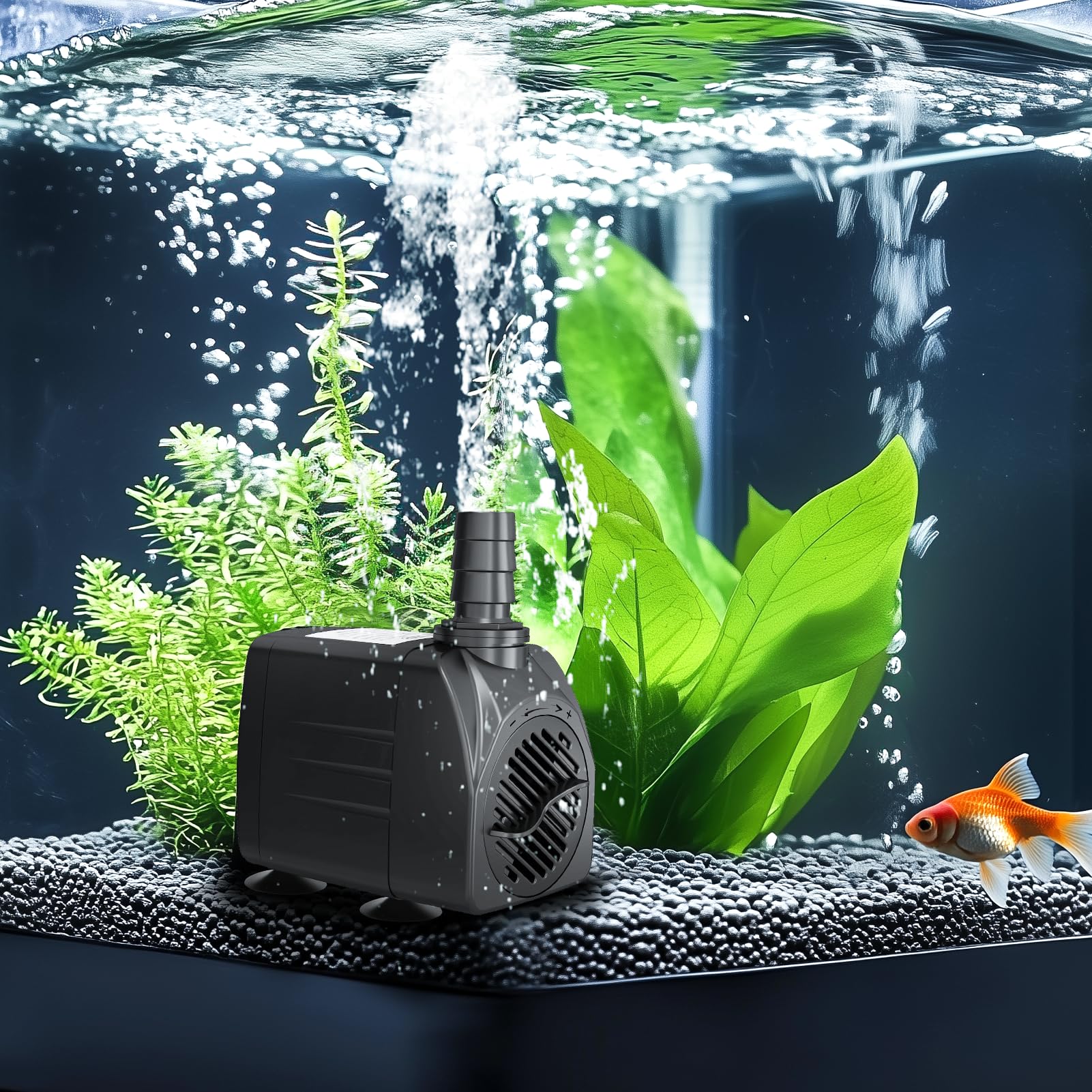 Suitable for aquariums, fountains, ponds, hydroponics, statuary, and pools.