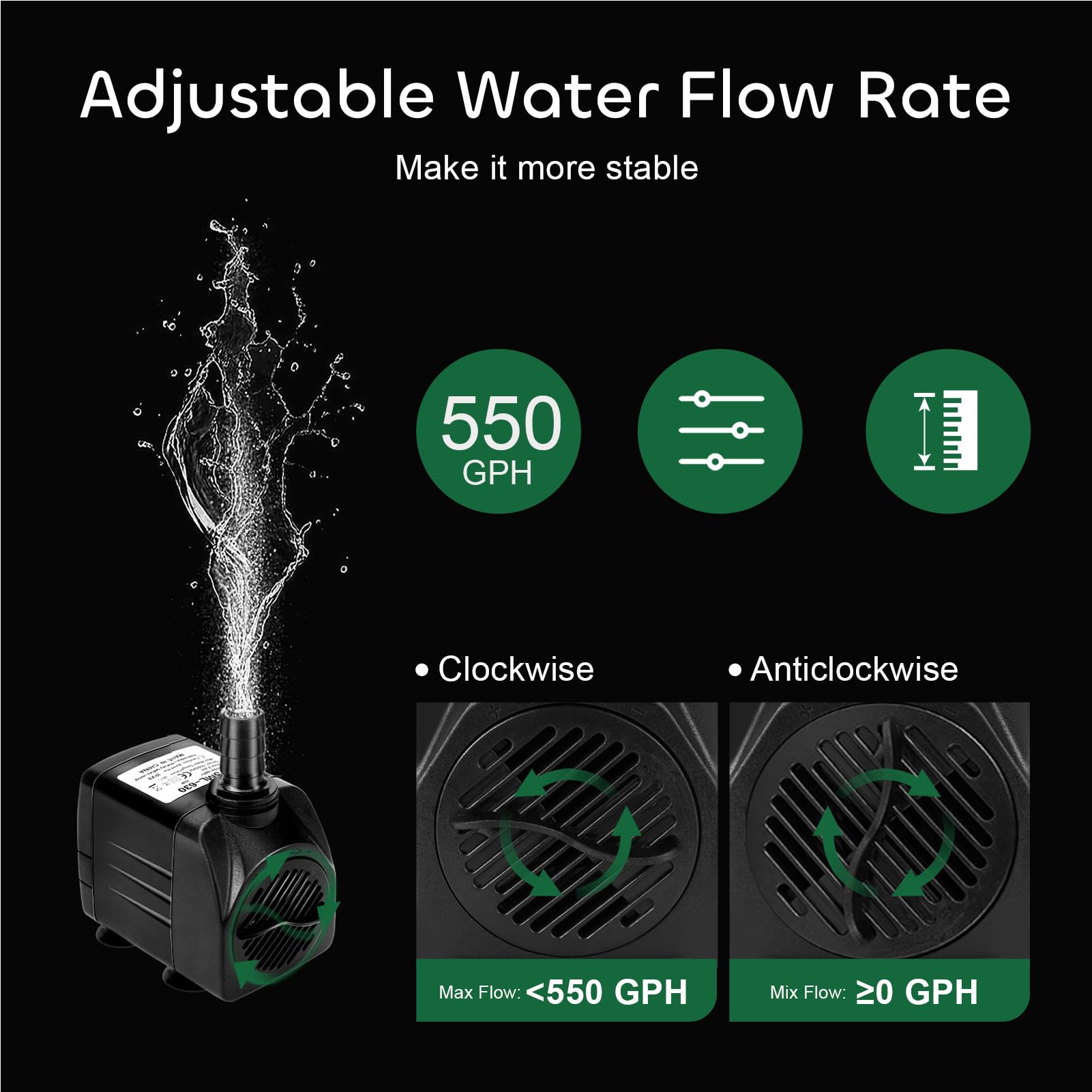 GROWNEER six-nozzle set for customizable water patterns and aeration