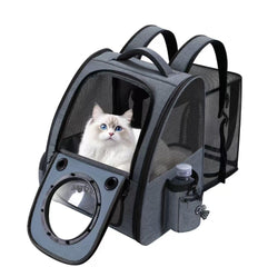 Groxkox Bubble Window backpack offers a clear view for your cat during travel