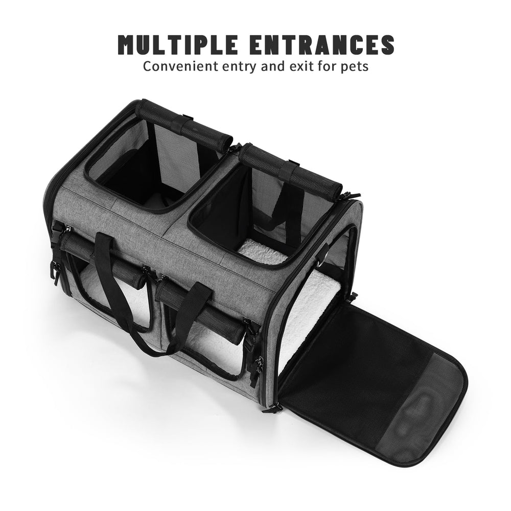 Groxkox camelback-style carrier with padded straps for comfortable carrying.