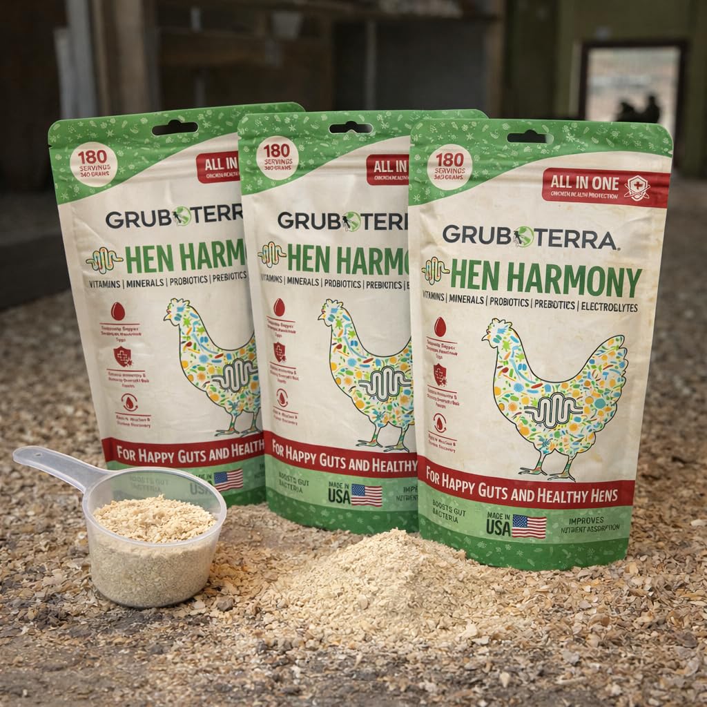 GrubTerra Hen Harmony water mixing ensures even distribution in coop
