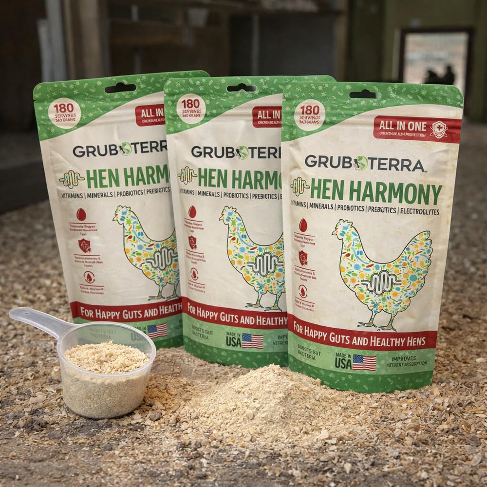 GrubTerra Hen Harmony water mixing ensures even distribution in coop