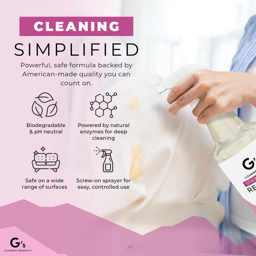 G's Cleaning Odor eliminator neutralizes smells at the source