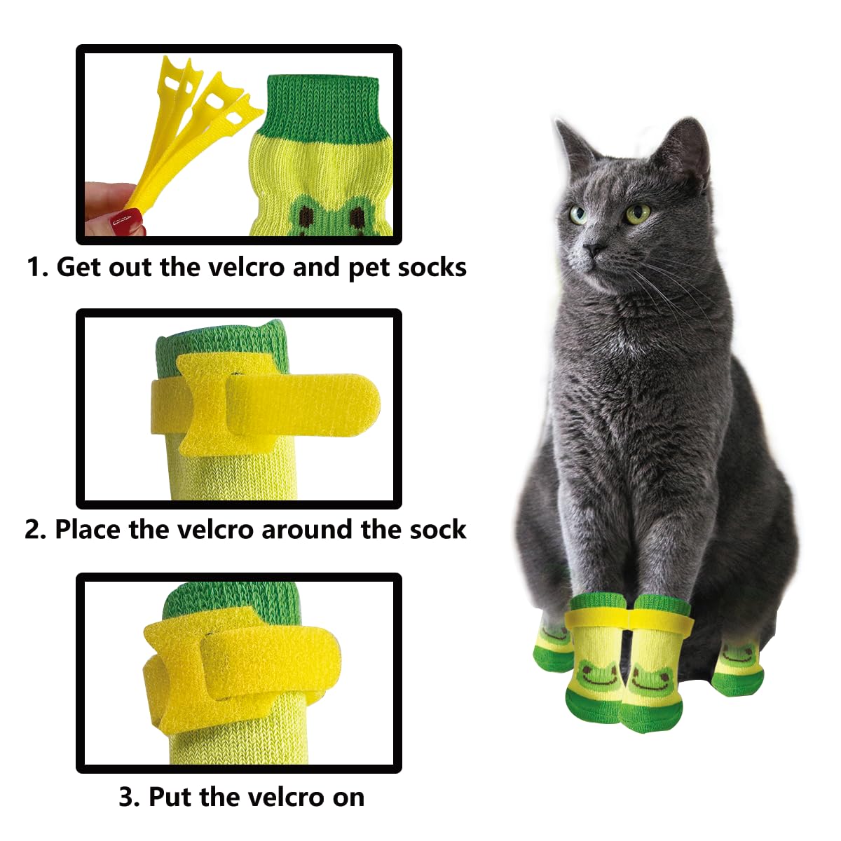 GSYUWIH cat booties six patterns protect furniture while wearing