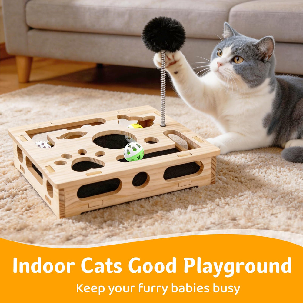 GTian enrichment box supports hunting instincts and problem-solving in cats.