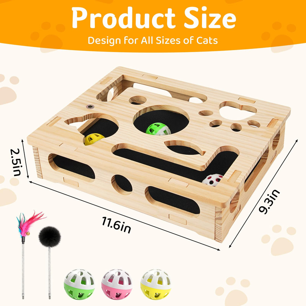 GTian teaser wand with feather provides interactive, dynamic play.