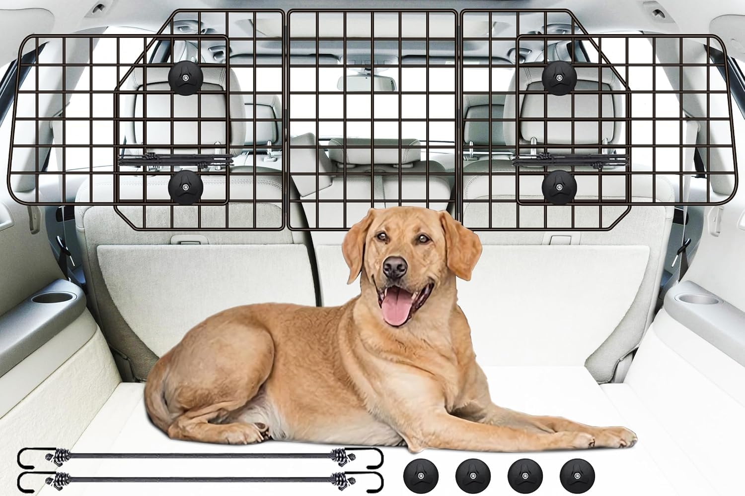 Gtongoko dog barriers for SUVs with universal fit keeps pets contained during drives
