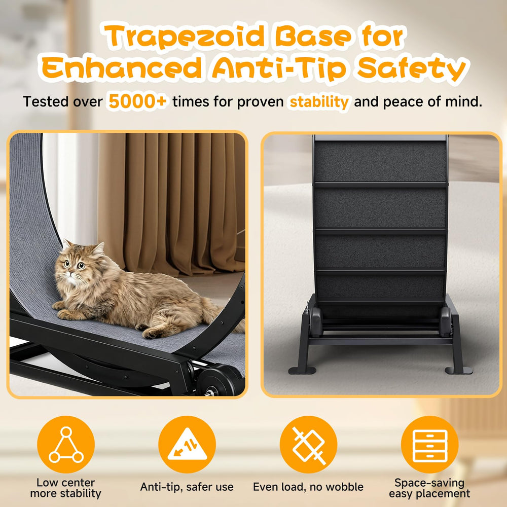 GTRACING Stable trapezoid base prevents wobble during vigorous runs.