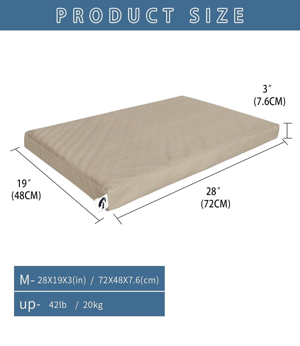 Guangdeen bed in crate for medium dogs showing fit and space