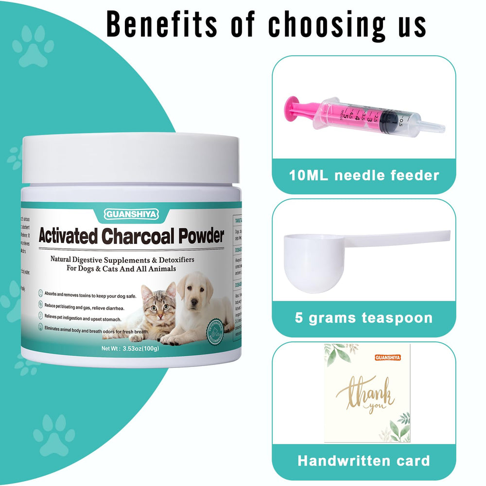 Guanshiya Activated Charcoal outdoor use — handy travel companion for pet first aid