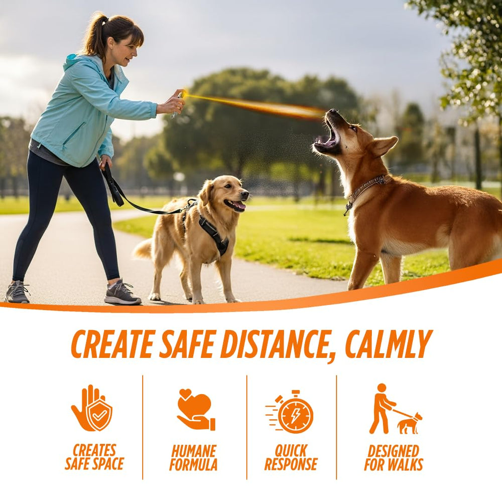 Guard Dog Security citronella spray 2oz flip-top for daily walks.