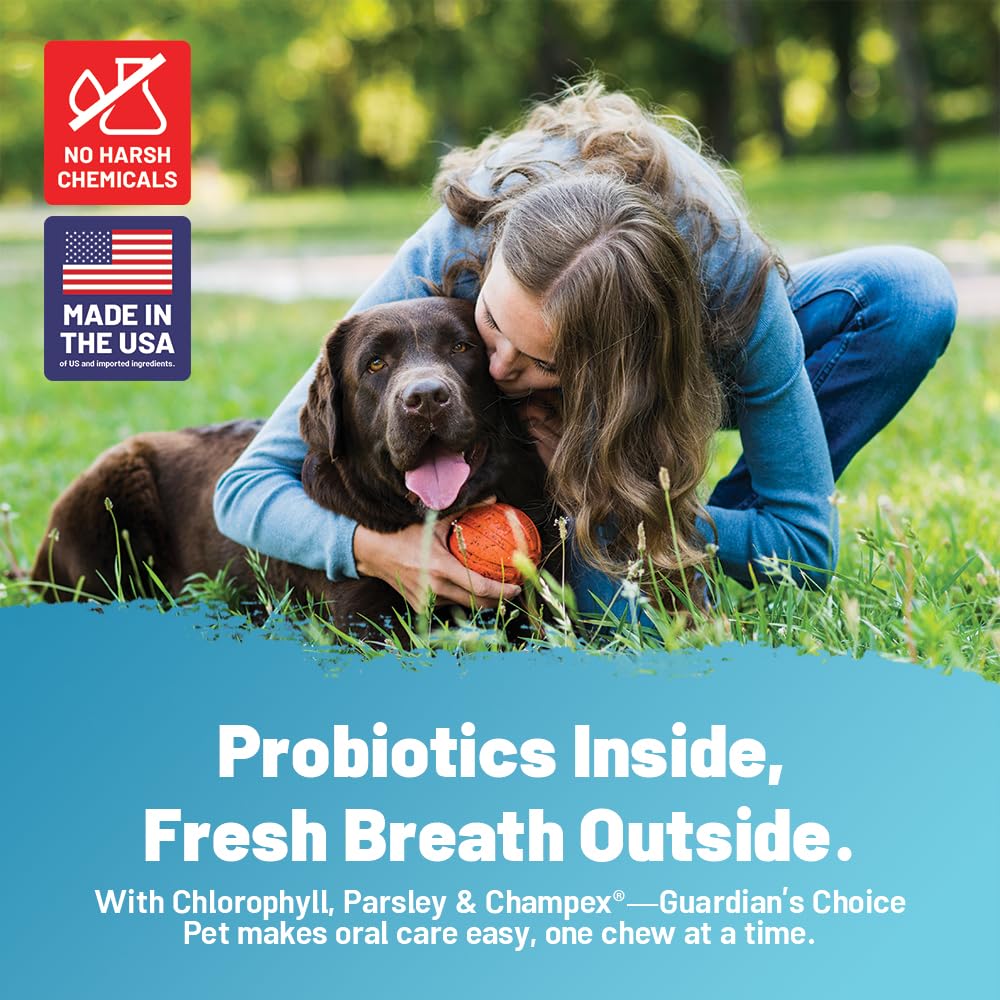 Guardian's Choice Breath Boost Bites - chicken-flavored chews for daily use and fresh breath
