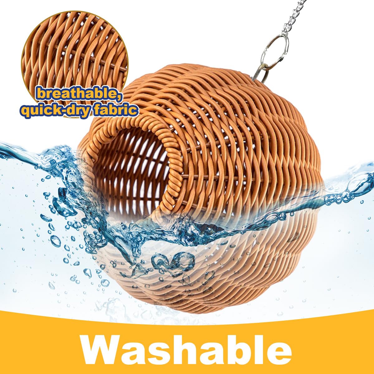 Gucvdnple breathable and washable bed enables quick cleaning.