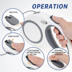 GudWING 360-degree tangle-free nylon tape retracts smoothly.