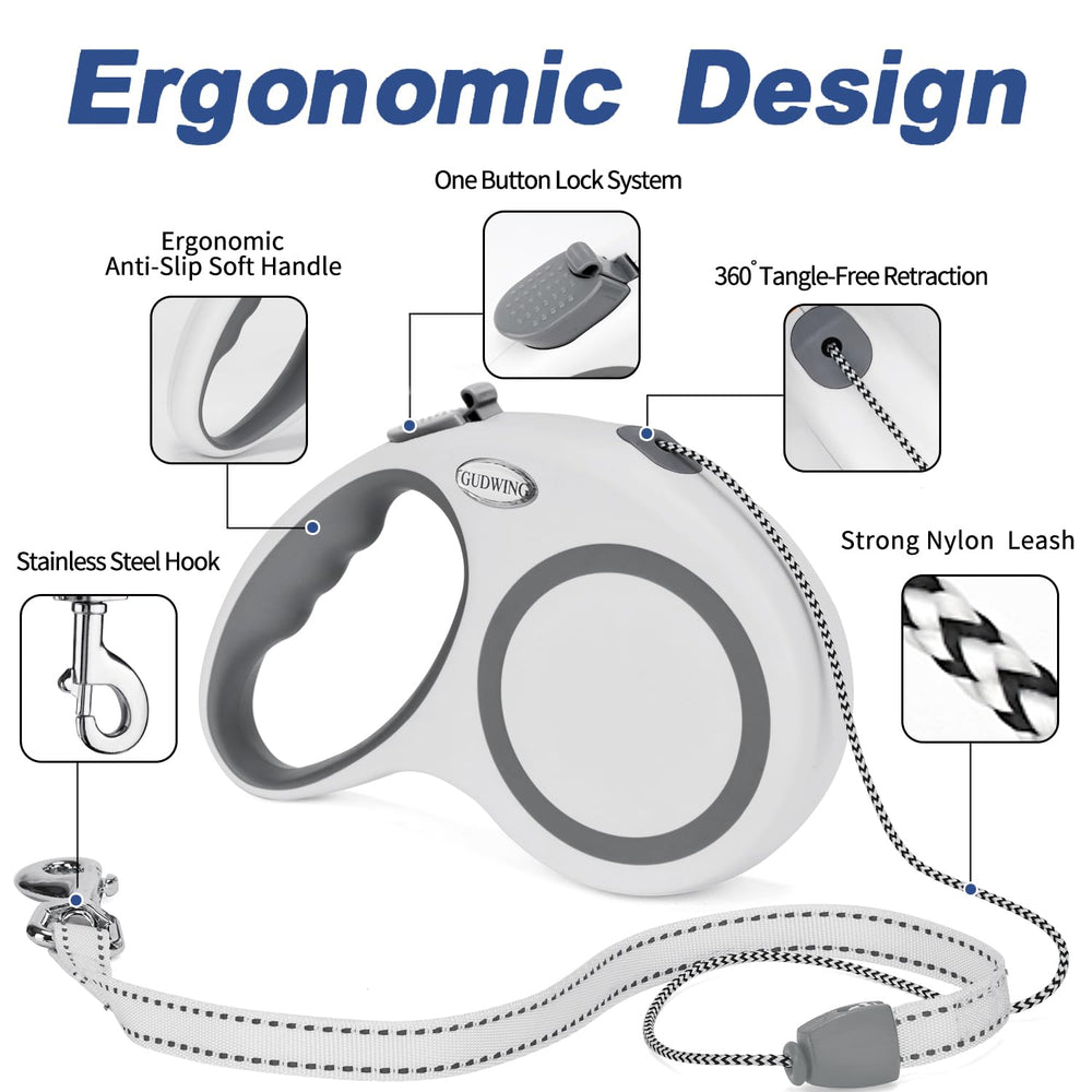 GudWING ergonomic TPE handle provides comfortable grip.