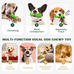 GUIASIPULE durable green toy for large breeds supports teething and interactive play.