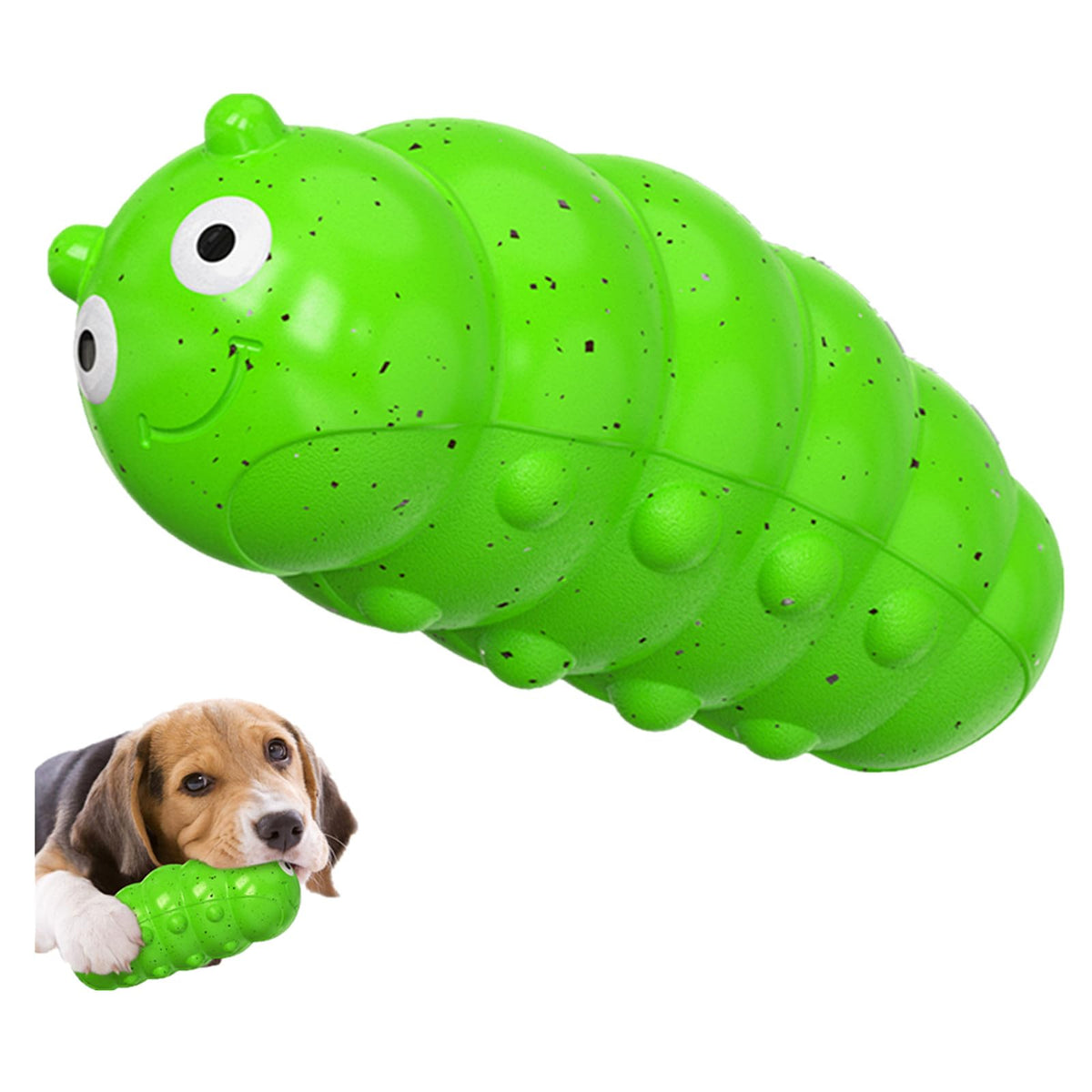 GUIASIPULE indestructible dog toy for aggressive chewers with a squeaker and durable design.