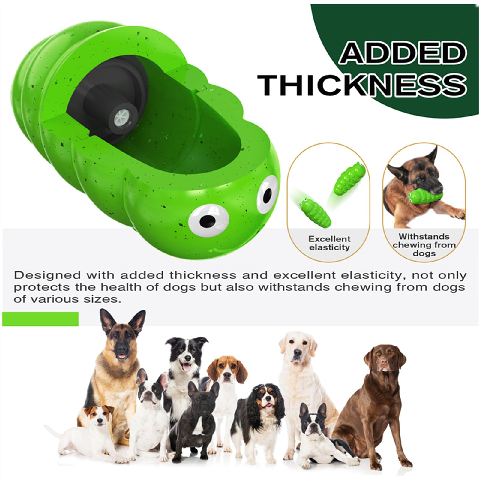 GUIASIPULE safe food-grade TPR toy, designed to resist strong bites.