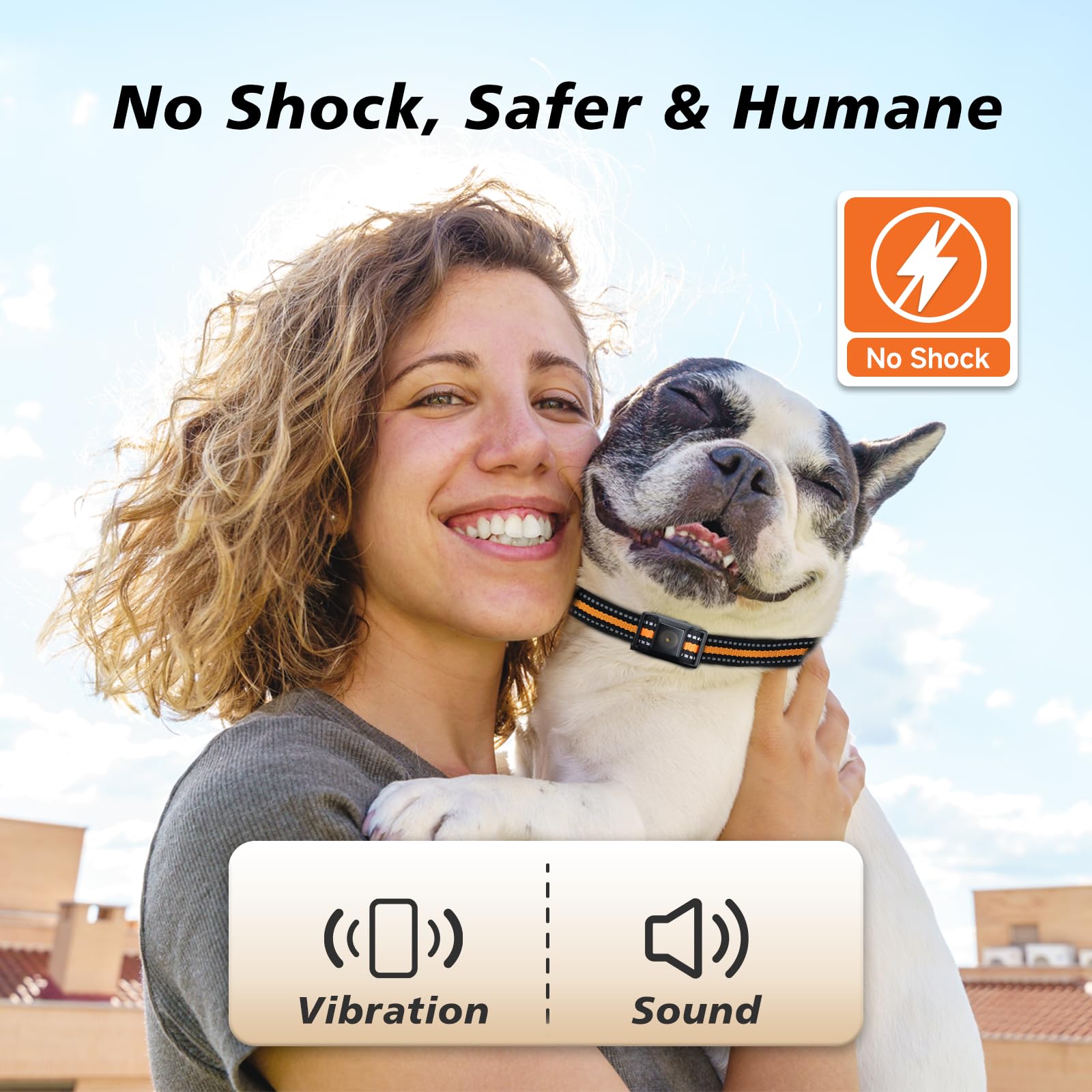 Guidoy bark collar compact receiver with adjustable fit for tailored training.