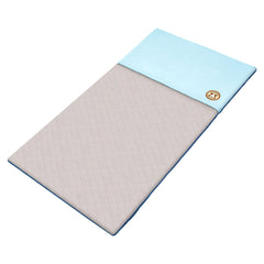 GuineaDad blue fleece bedding with burrowing pocket for cozy, dry guinea pig comfort.