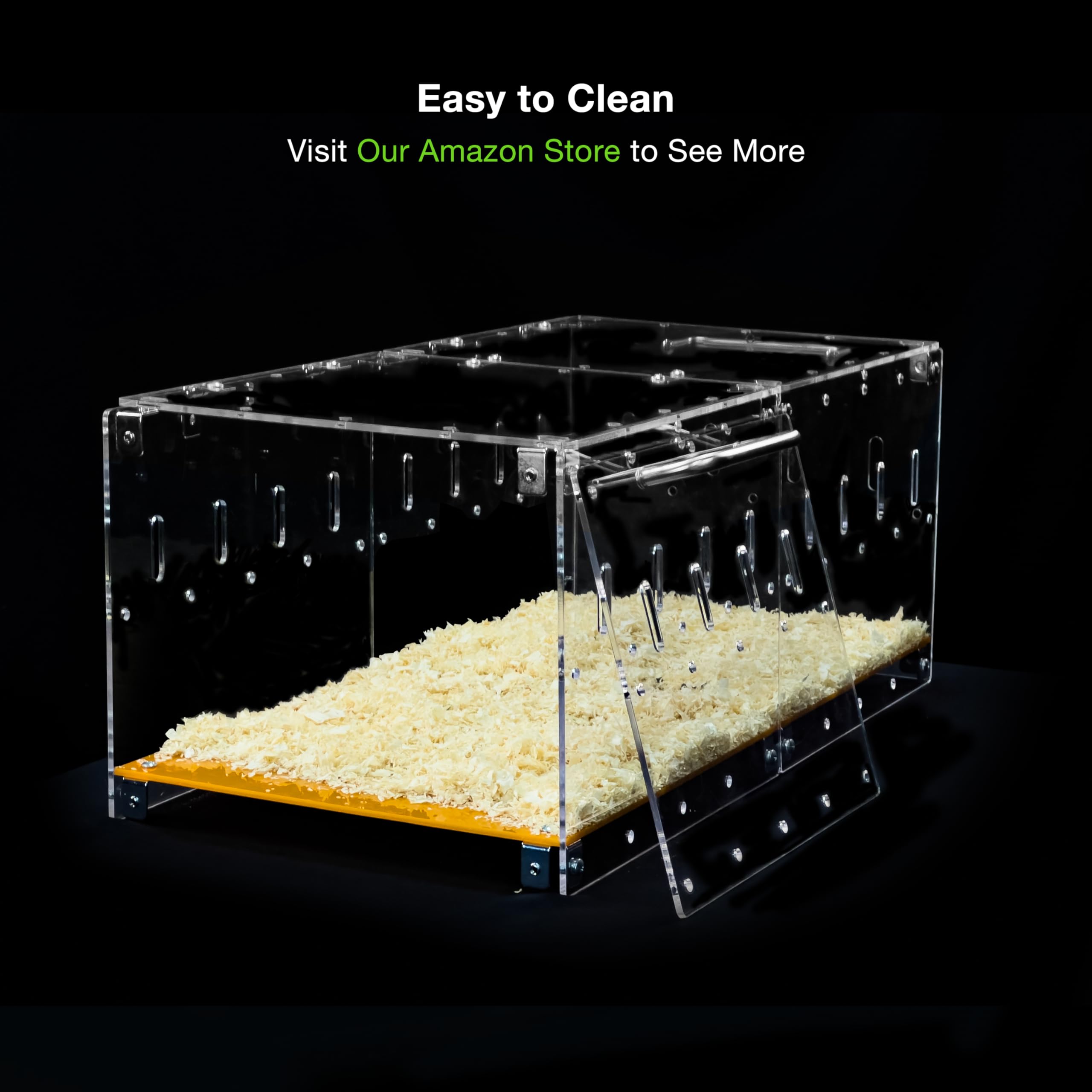 GuineaLoft Model-P3 clear walls enable unobstructed visibility