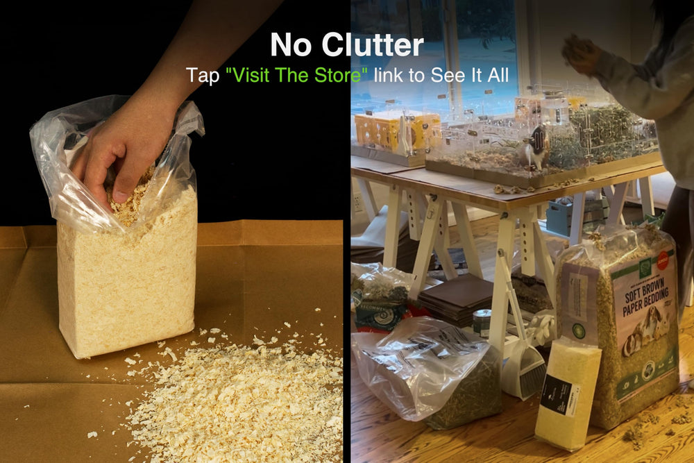 GuineaLoft Sandy Beach compact bars reduce clutter with a small, easy-to-store pack.