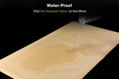 Close-up of water-resistant coating on GuineaLoft sheet for a dry cage floor