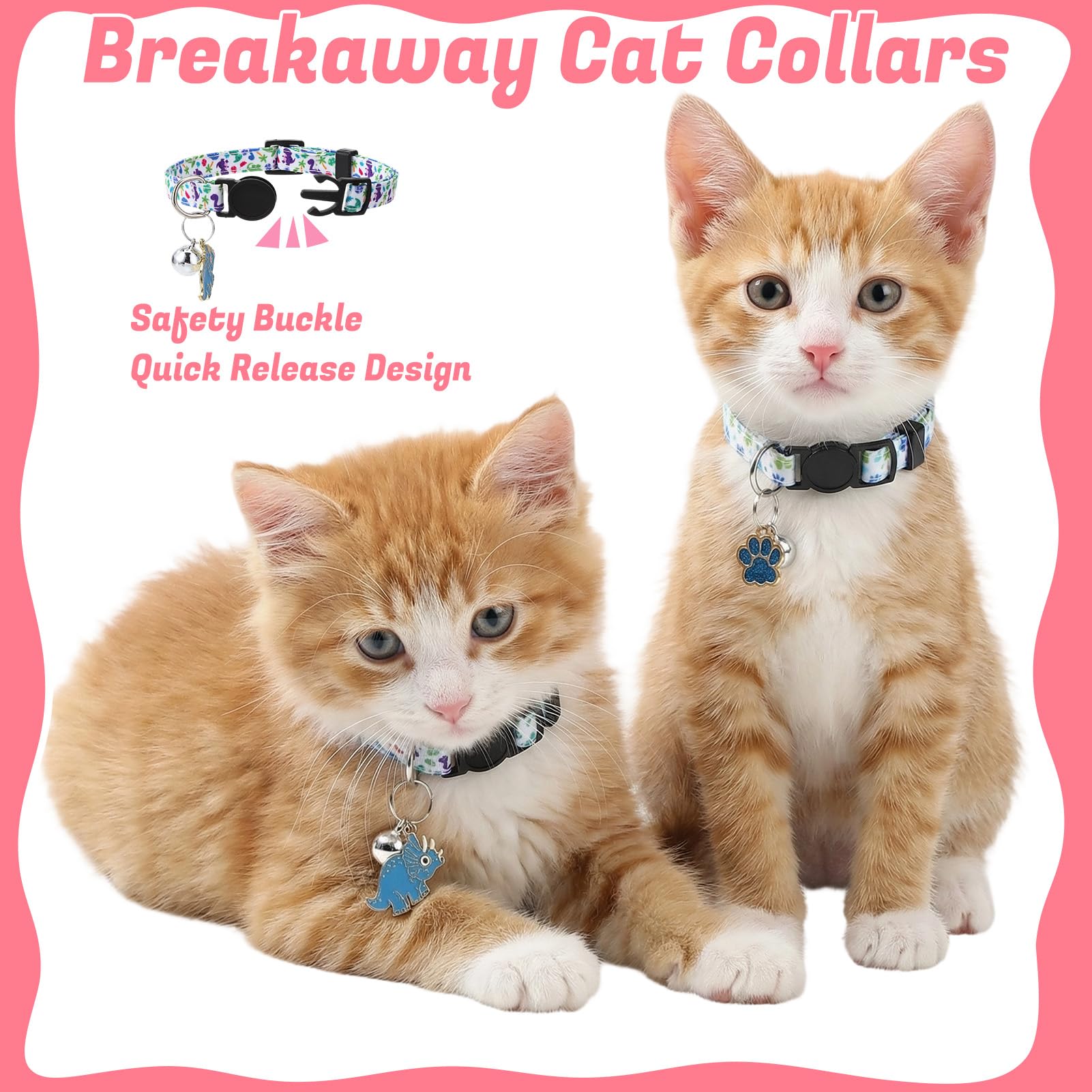 Guiqulai breakaway safety buckle releases quickly for worry-free wear.