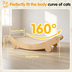 Guiqulai curved sisal scratching pad for a smooth claw-sharpening experience.