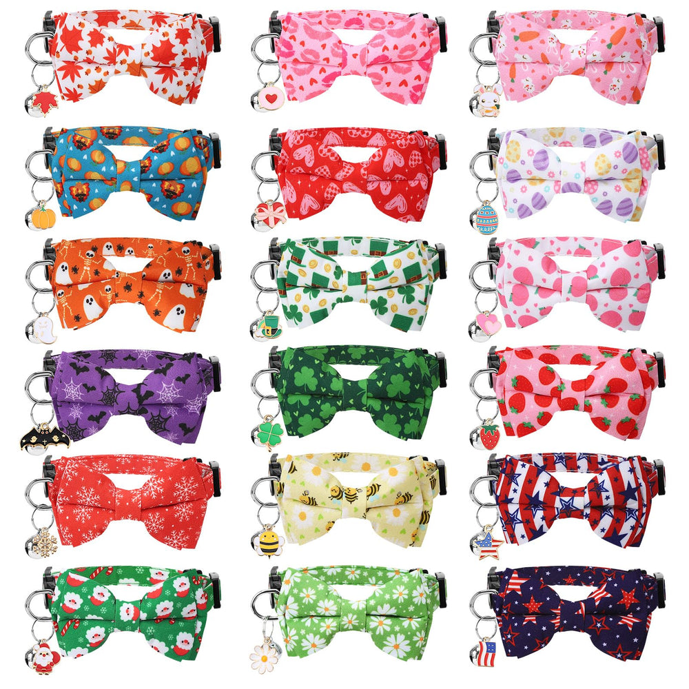 Guiqulai holiday cat collar with bowtie ensemble for festive looks.