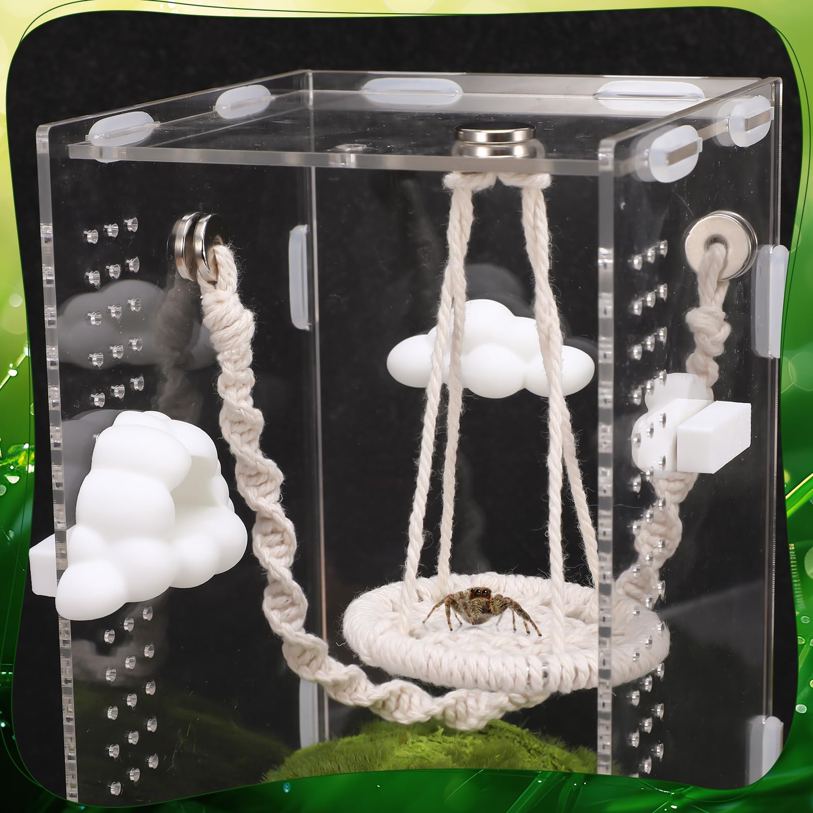 Guiqulai medium enclosure compatible design enhances climbing and hiding.