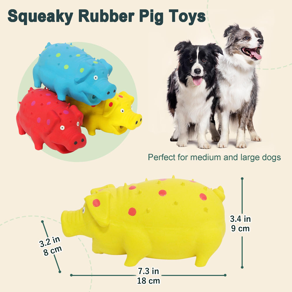 Guiwawa pig toy close-up showing raised texture for gum comfort.