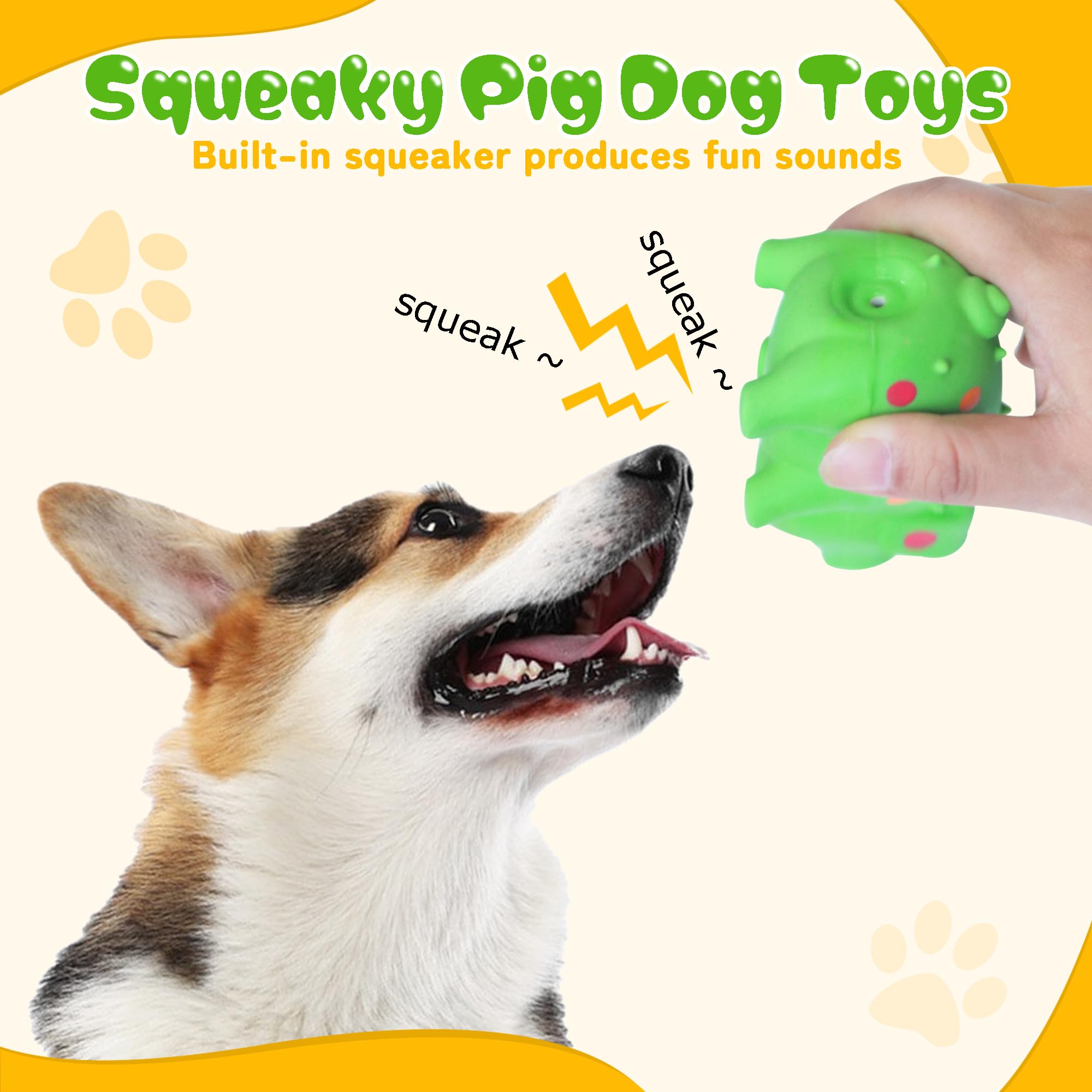 Close-up of Guiwawa squeaker inside the pig toy delivering a satisfying sound.