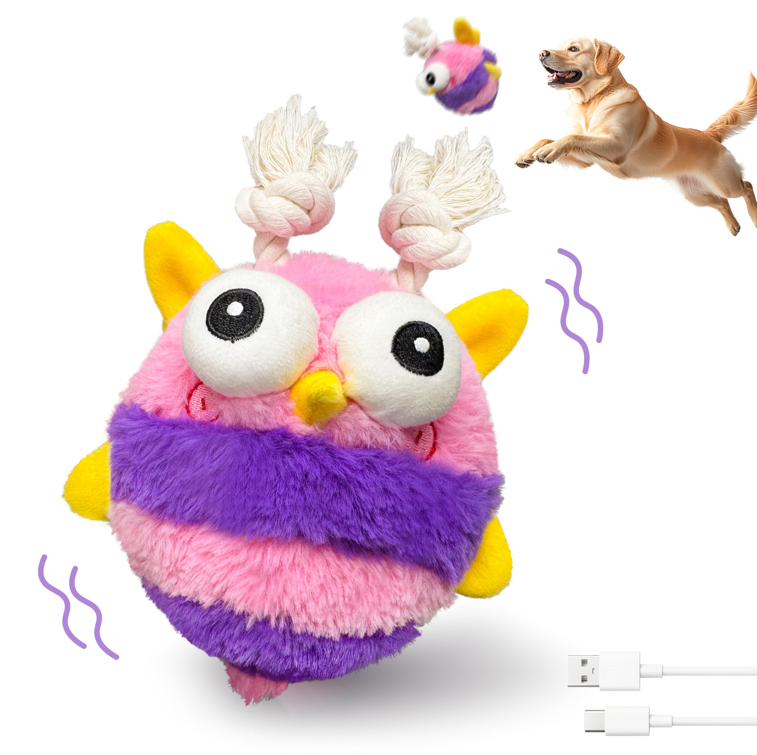 GUKCO Bee rechargeable ball for long lasting independent play sessions