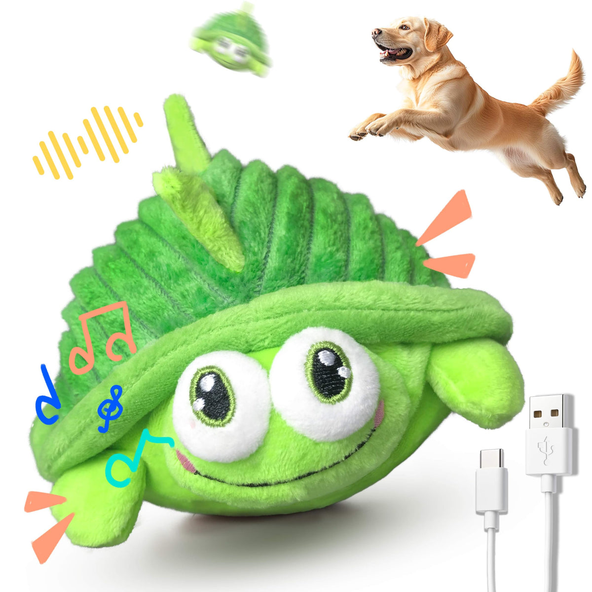 GUKCO Turtle toy with bouncing ball for engaging play and active chasing.